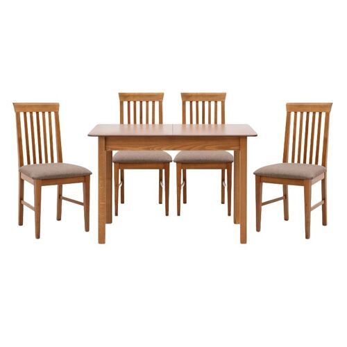 Dining Set BERGEN 5 pcs extendable Table 120/150x68x77cm