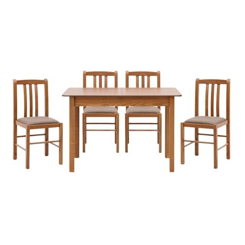 Dining Set ALPEN 5 pcs extendable Table 120/150x68x77cm