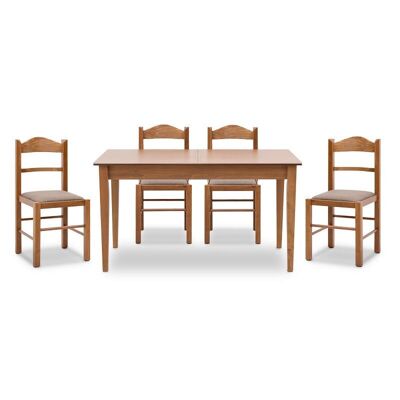 Ensemble de salle à manger HOME 5 pcs table extensible 140/180x78x77cm