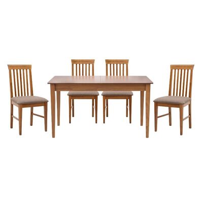 Set da pranzo Set da pranzo BERGEN Tavolo allungabile 5 pz 140/180x78x77cm