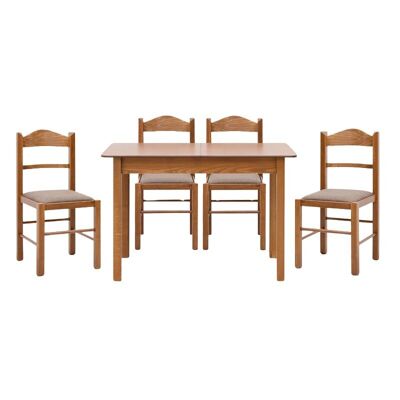 Ensemble de salle à manger HOME 5 pcs table extensible 120/150x68x77cm