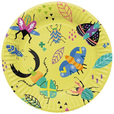 Platos - Buzzing Bugs - 23 cm - 8 piezas -