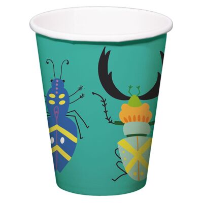 Cups - Buzzing Bugs - 250 ml - 10 pieces