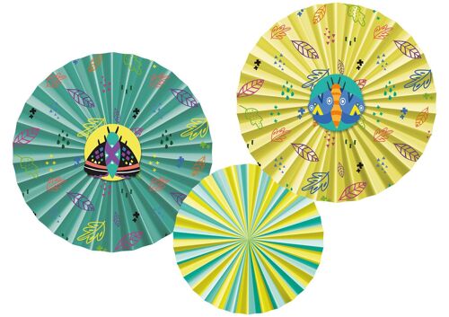 Deco Fan Set - Buzzing Bugs - 3 pieces