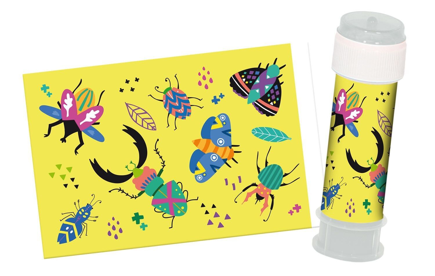 Seifenblasenpapier – Buzzing Bugs – 6 Stück