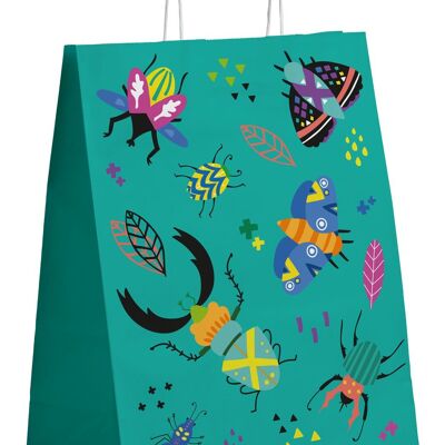 Gift Bags - Buzzing Bugs - 20x 27x 10 cm - 6 pieces