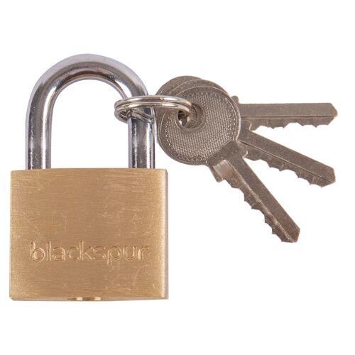 2.5cm Heavy-Duty Brass Padlock - By Blackspur