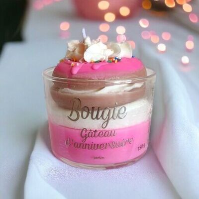 SCENTED CANDLES IN GLASS "GOURMANDE", | GATEAU D´´ ANNIVERSAIRE (BIRTHDAY CAKE)