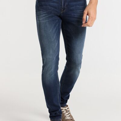 SIX VALVES -Jeans Super Skinny - Medium Waist- Medium Dark Blue