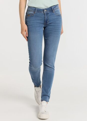 LOIS JEANS -Jean slim - Jean serviette taille basse