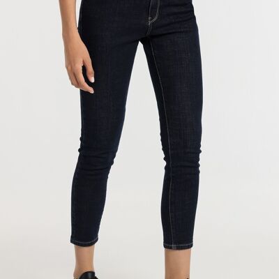 LOIS JEANS - Jeans skinny a vita alta alla caviglia - Vita media risciacquata