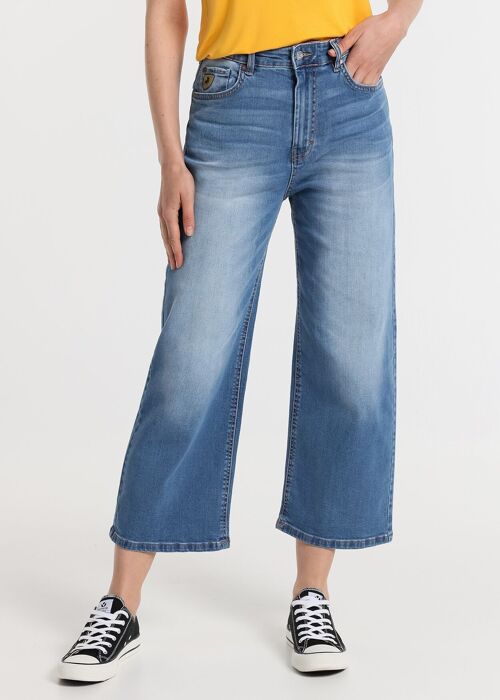 LOIS JEANS -Jeans straight fit wide crop - highwaist