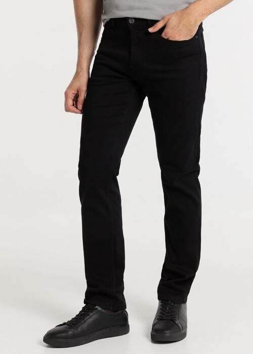 SIX VALVES -Jeans Regular Fit Medium Waist - Ultra Black