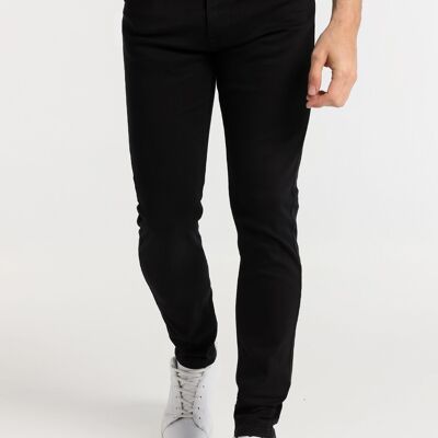 SIX VALVES - Jeans super skinny - Vita media - Ultra nero