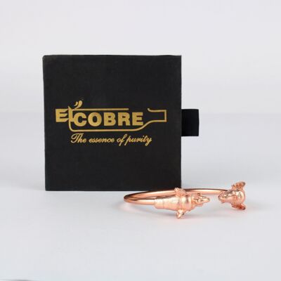 Pure copper light weight bracelet with Gift Box (design 59)