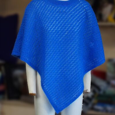 ARIANE Blue Mohair Cape