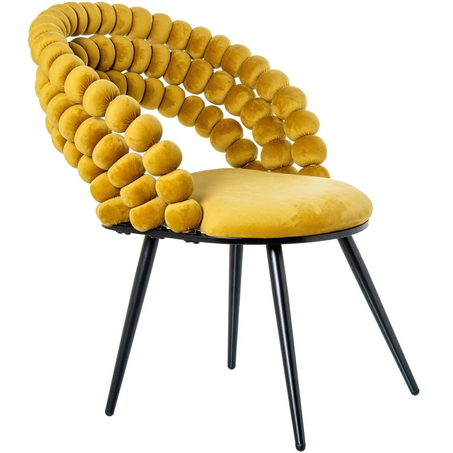 SESSEL METALLBEINE GRÜNER SAMT _60X58X78CM LL61183