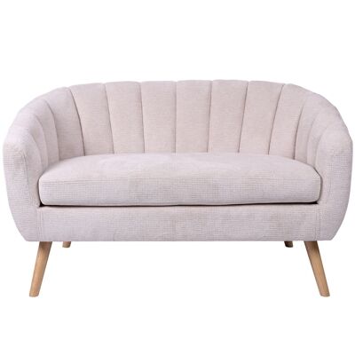 2-SITZ-SOFA, BEIGE, PATASMADERA-STOFF, 127 x 73 x 76 cm, hoch.SITZ: 48CM LL83680