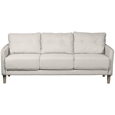 3 SEAT SOFA CRUDOC POLYESTER/RUBBER WOOD LEGS _189X75X86CM HIGH. SEAT:46CM LL83744