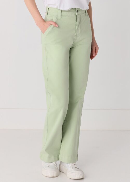 CIMARRON - Olivia-Nectar Chinos | High Rise- Straight Wide Leg |135374