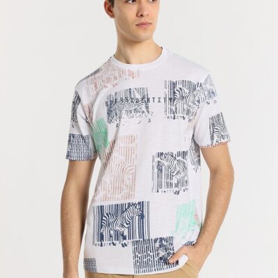 BENDORFF -T-shirt manica corta con stampa all-over Zebra