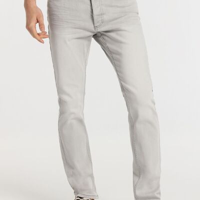 LOIS JEANS - Jeans slim - Vita media lavaggio grigio acido