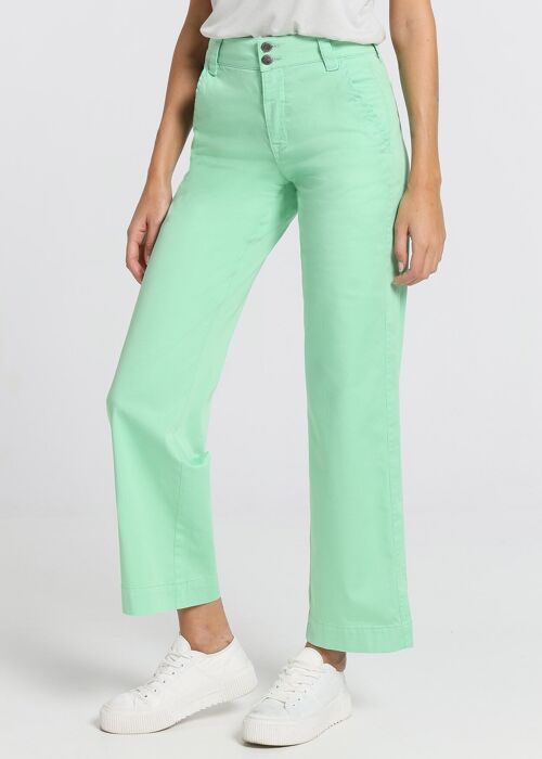 CIMARRON - Olivia-Nectar Chinos | High Rise- Straight Wide Leg |135021