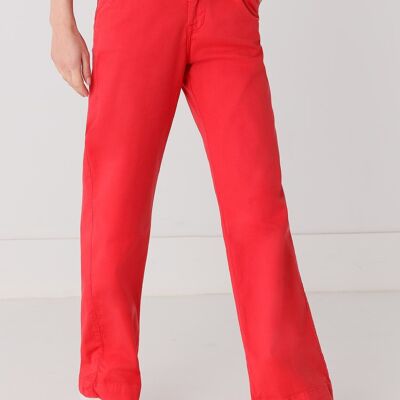 CIMARRON - Pantaloni chino Olivia-Phil | Vita alta - Gamba larga dritta |135040