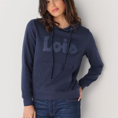 LOIS JEANS - Felpa con cappuccio e pullover con logo Lois |135257