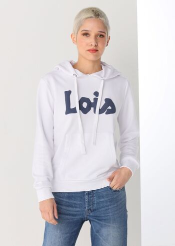 LOIS JEANS - Sweat à capuche avec logo Lois | 135259