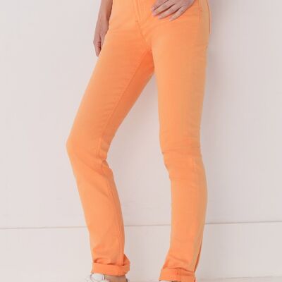 CIMARRON - Pantalon Couleur Nouflore-Quin Pêche | Taille mi-haute - Slim |135291