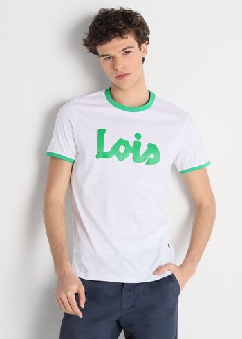 LOIS JEANS - T-shirt manches courtes logo contrasté |134791