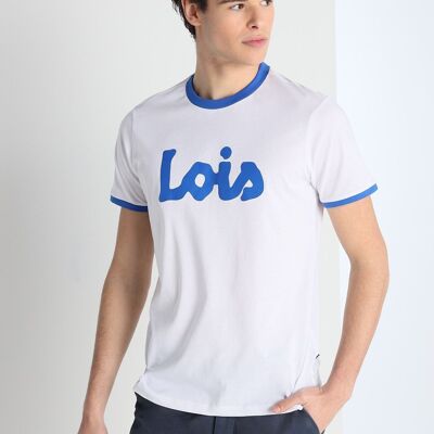 LOIS JEANS – Kurzarm-T-Shirt mit Kontrastlogo |134793