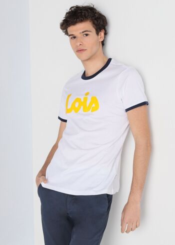 LOIS JEANS - T-shirt manches courtes logo contrasté |134794