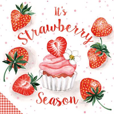 Strawberry Season 33x33 cm