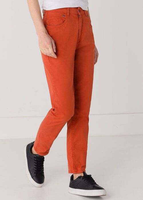 CIMARRON - Color Carole-Satin Pants | Mid Rise- Mom |134926