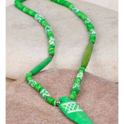 Green Bone Necklace