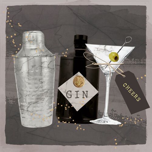 Gin & Martini 33x33 cm