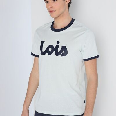 LOIS JEANS – Kurzarm-T-Shirt mit Kontrastlogo |134750