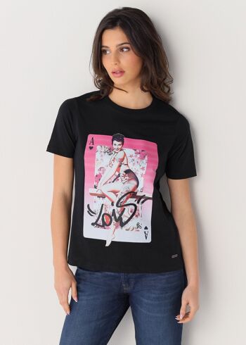 LOIS JEANS - T-shirt manches courtes imprimé papier |134764