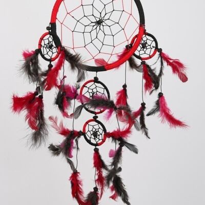 Dreamcatcher 17 cm Red-Black