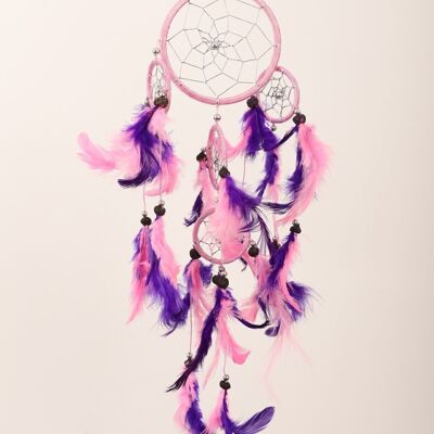 Dreamcatcher - 9771 - pink with purple - 9cm