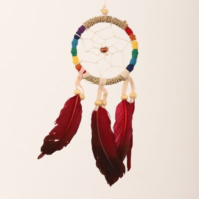 Dreamcatcher - 6cm - natural and suede