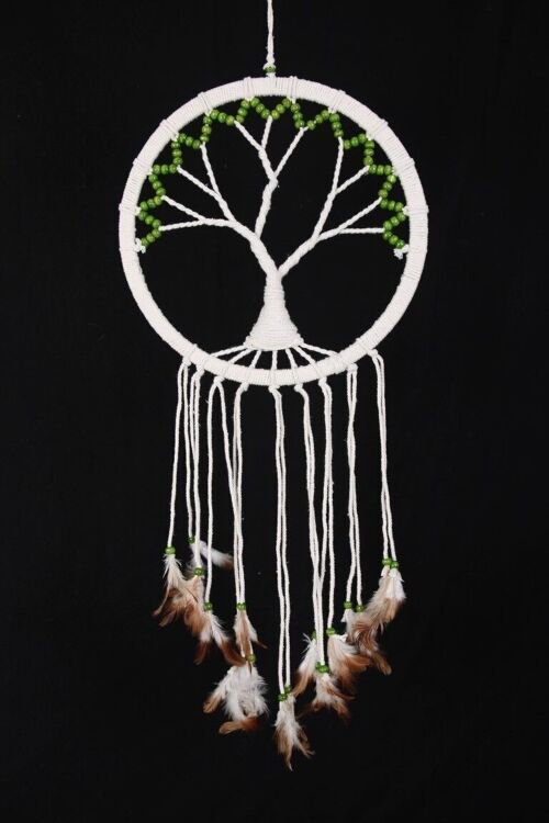 Dromenvanger - Tree of life groene kralen 22cm