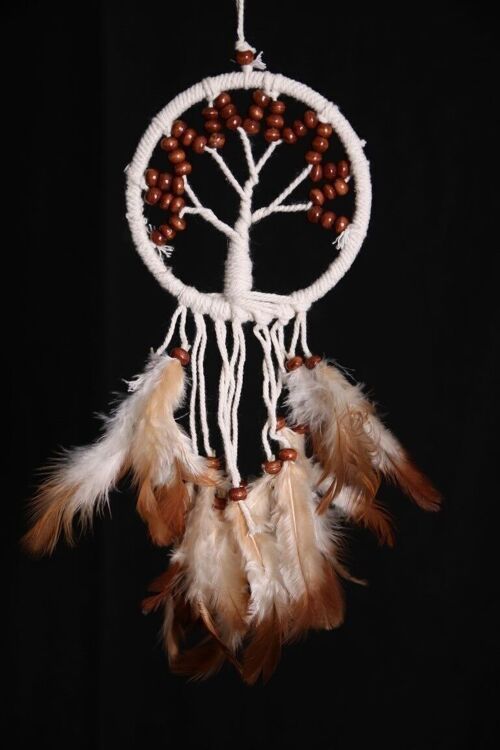 Dromenvanger - Tree of life bruine kralen 10cm