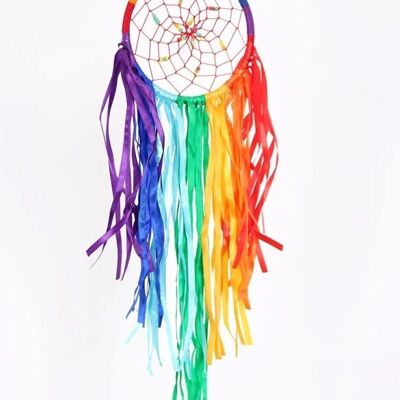 Dreamcatcher Rainbow mit Schnüren