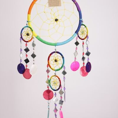 Dreamcatcher 17 CM - Guscio specchio arcobaleno