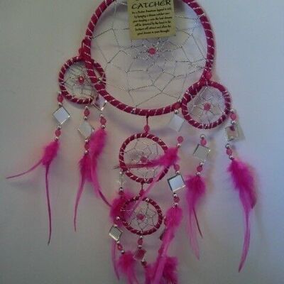 Dreamcatcher - Mirror - 11cm - Pink