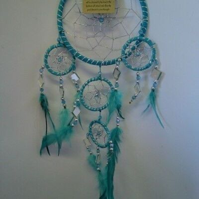 Dreamcatcher - Mirror - 11cm - Turquoise