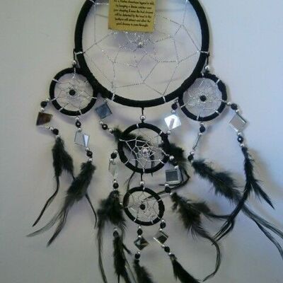 Dreamcatcher - Spiegel - 11cm - Schwarz